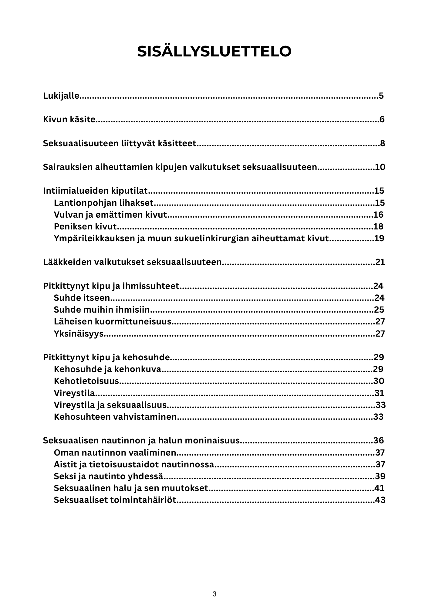 Pitkittynyt kipu ja seksuaalisuus -opas PDF - Image 2